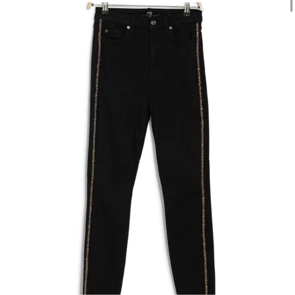 7 for All Mankind Aubrey with Caviar Side Jeans - Picture 3 of 9